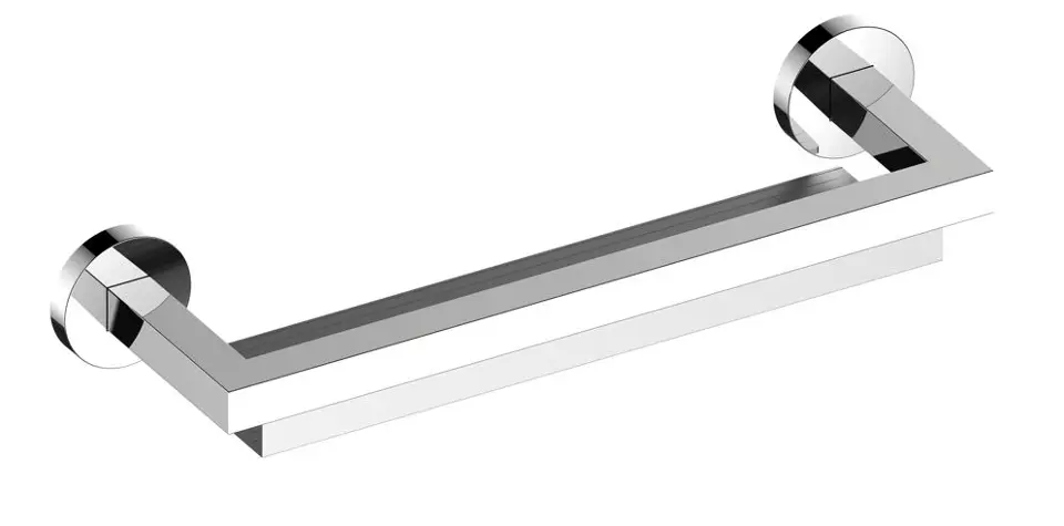 Keuco Edition 90 - Planchet met glaswisser, lengte 40 cm, chroom/aluminium 19059010000