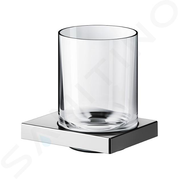 Keuco Edition 90 - Vaso para cepillos de dientes, con soporte, cristal/cromo 19150019000