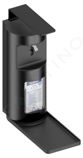 Keuco Plan - Zeepdispenser/desinfectie, inhoud 500 ml, wandmontage, zwart 34954370100