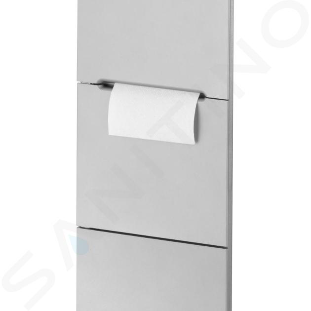 PORTAROTOLO DA MURO INOX CONO AZZURRO distributori carta (pulizia lavaggio)