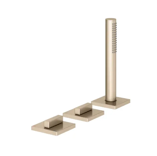 Levně Keuco Edition 11 - Baterie na okraj vany, 3-otvorová instalace, kartáčovaný bronz 51130030500