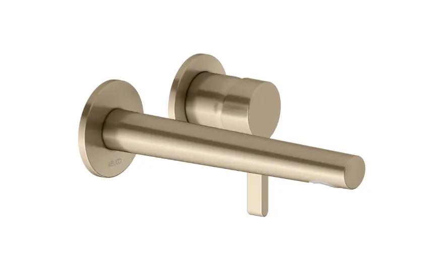 Levně Keuco Edition 400 - Umyvadlová baterie pod omítku, 2-otvorová instalace, kartáčovaný bronz 51516030200