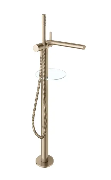 Levně Keuco Edition 400 - Vanová baterie do podlahy, s příslušenstvím, kartáčovaný bronz 51527030100
