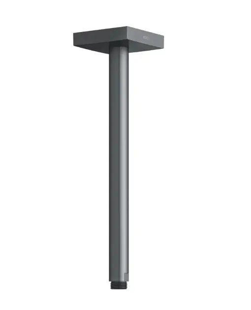 Levně Keuco Edition 300 - Sprchové rameno stropní, délka 30 cm, kartáčovaný černý chrom 53089130302