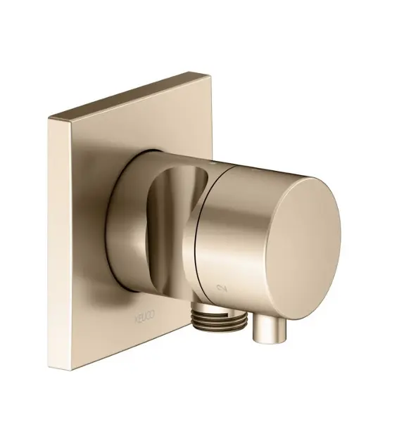 Levně Keuco IXMO Comfort - Přepínací ventil pod omítku, pro 3 spotřebiče, s připojením a držákem sprchy, kartáčovaný bronz 59548031202