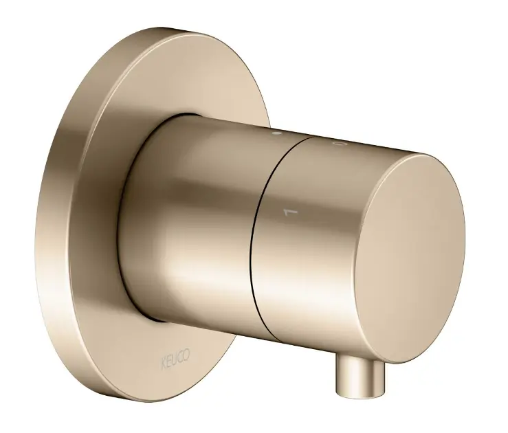 Levně Keuco IXMO Comfort - Uzavírací a přepínací ventil pod omítku, pro 3 spotřebiče, kartáčovaný bronz 59549031001
