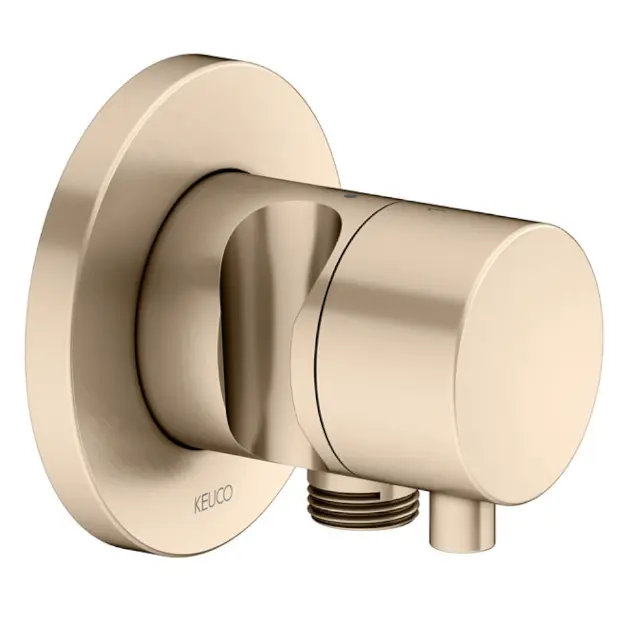 Keuco IXMO - Umstellventil, Unteputzmontage, 2 Ausgänge, mit Anschluss und Brausehalter, Bronze gebürstet 59556031201