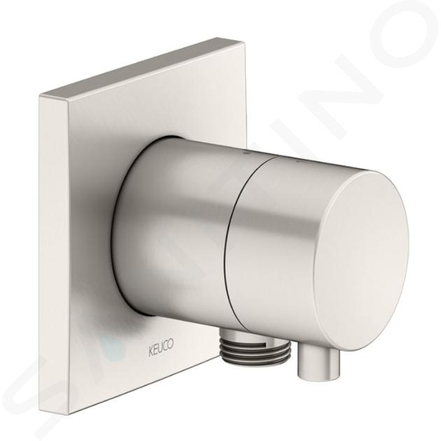 Keuco IXMO - Deviatore ad incasso per 2 utenze, con attacco doccia, nickel spazzolato 59556051102