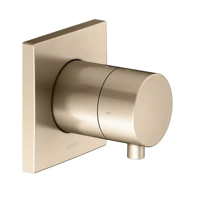 Levně Keuco IXMO Comfort - Uzavírací a přepínací ventil pod omítku, pro 2 spotřebiče, kartáčovaný bronz 59557031002