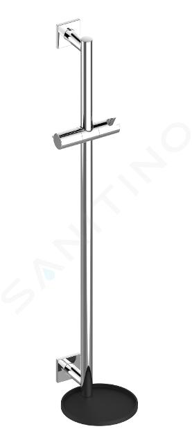 Keuco IXMO - Barre de douche 86 cm, avec étagère, chrome/anthracite 59585010912