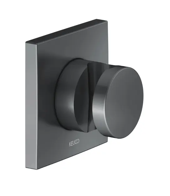 Keuco IXMO - Duschhalter, chrom schwarz gebürstet 59591130002