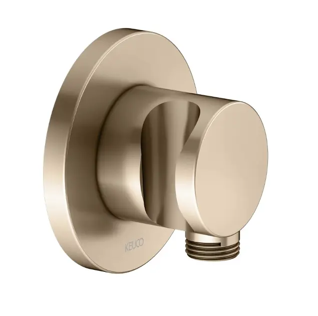 Keuco IXMO - Wandanschlussbogen mit Halterung, gebürstete Bronze 59592030001