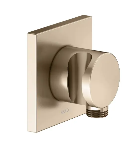 Keuco IXMO - Wandanschlussbogen mit Halterung, gebürstete Bronze 59592030002