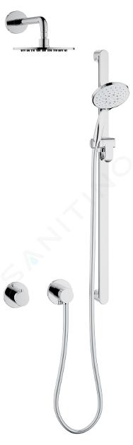 Keuco IXMO - Set de douche avec thermostat à encastrer, diamètre 25 cm, chrome 59605010001