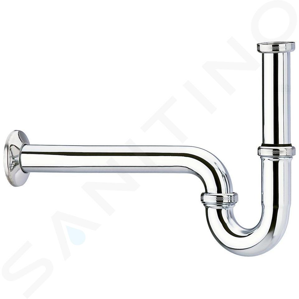 Hansgrohe Sifones - Sifón curvo con montaje fácil, cromo 53010000