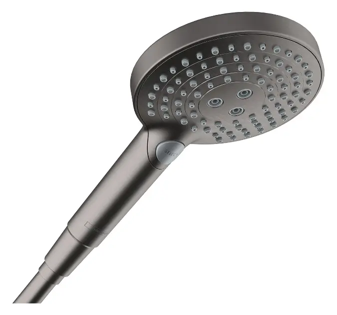 Hansgrohe Raindance Select S - Glava tuša, 3 načina prskanja, brušen crni krom 26014340