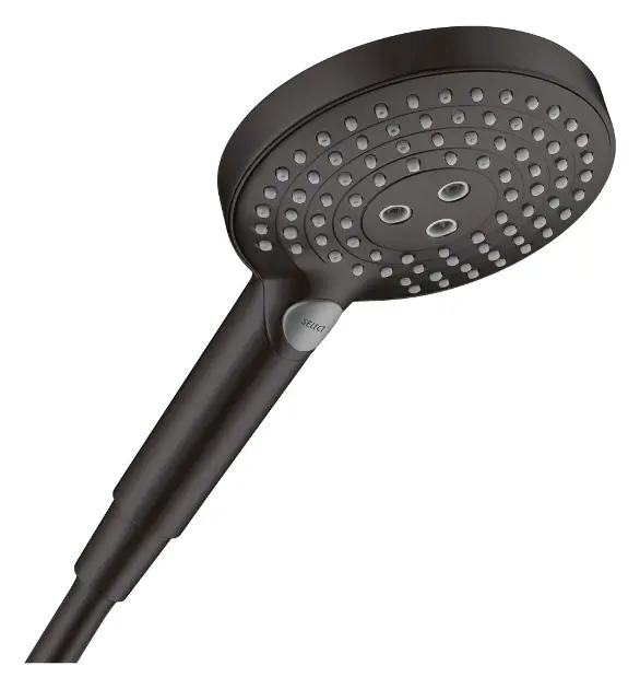Hansgrohe Raindance Select S - Glava tuša, 3 mlaza, mat crna 26014670