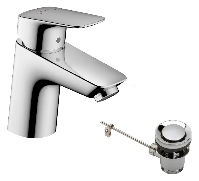 Levně Hansgrohe Logis - Umyvadlová baterie s výpustí, chrom 71170000