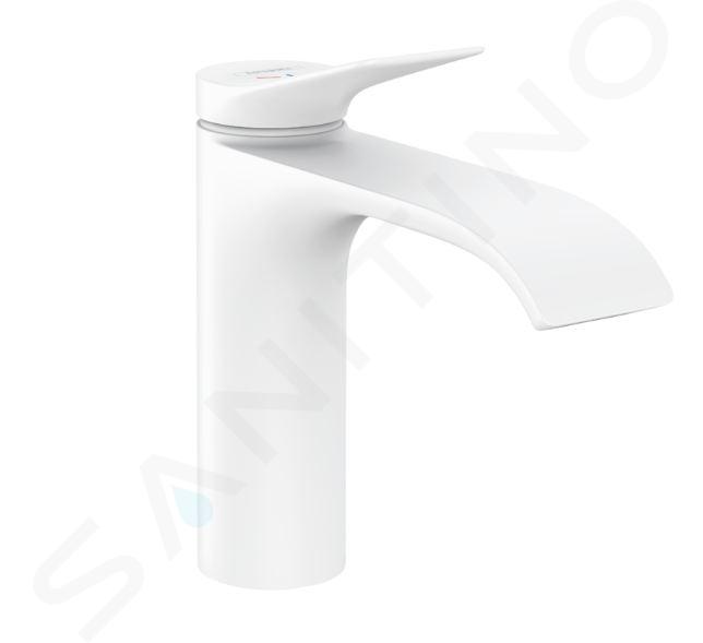 Hansgrohe Vivenis - Miscelatore per lavabo, EcoSmart, CoolStart, bianco opaco 75024700