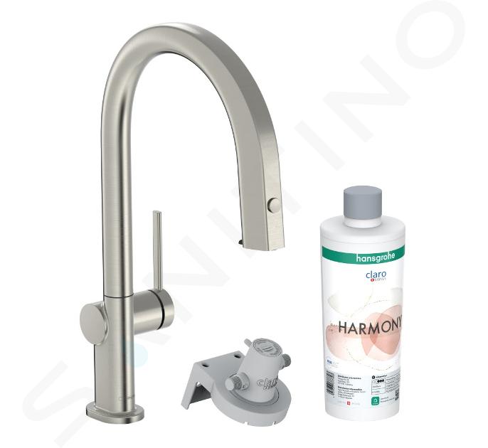 Hansgrohe Aqittura M91 - Baterie chiuvetă cu capăt extractibil și filtrare, sBox, aspect oțel inoxidabil 76800800