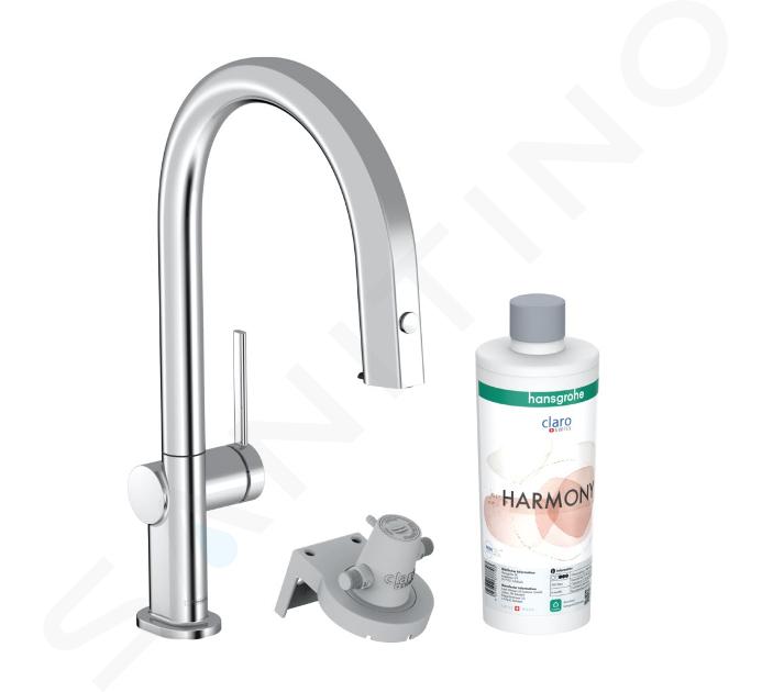 Hansgrohe Aqittura M91 - Keukenmengkraan met uittrekbare uitloop en filterfunctie, chroom 76801000