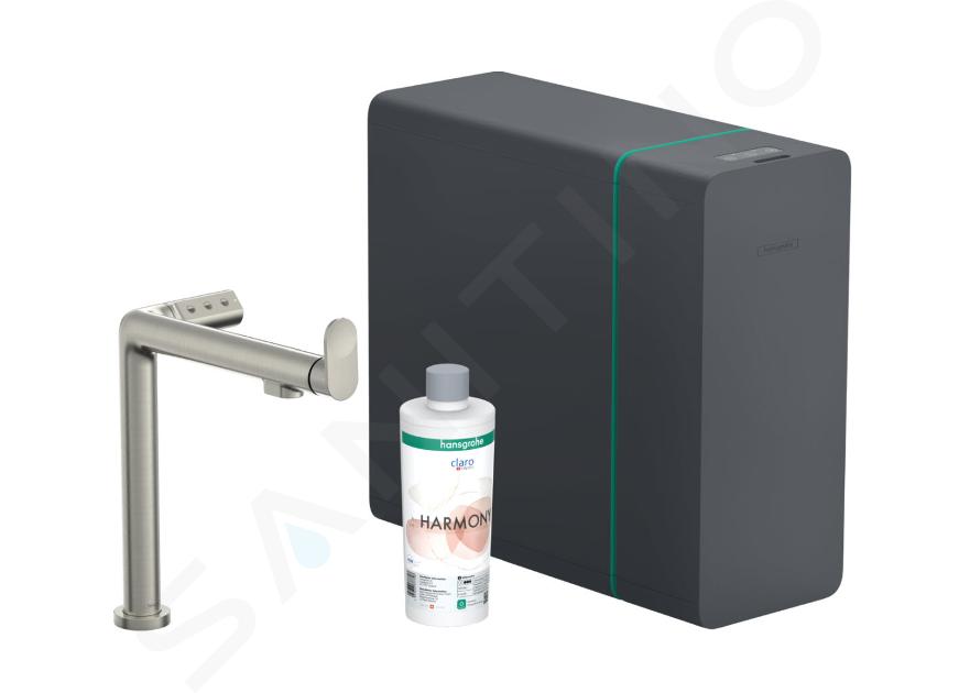 Hansgrohe Aqittura M91 - Mitigeur d´évier, SodaSystem, sBox, simili inox 76837800