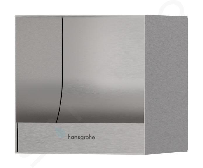 Hansgrohe XtraStoris Original - Porte-papier toilette encastré, acier brossé 56065800