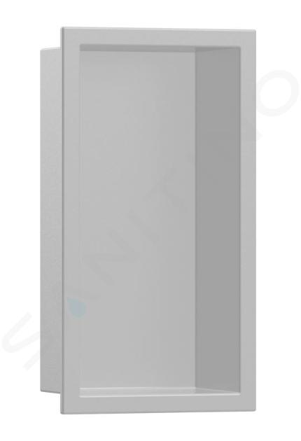 Hansgrohe XtraStoris Original - Poliță de perete cu ramă, 300x150x70 mm, gri beton 56092380