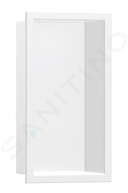Hansgrohe XtraStoris Original - Výklenek do stěny s rámem, 30x15x7 cm, matná bílá 56092700