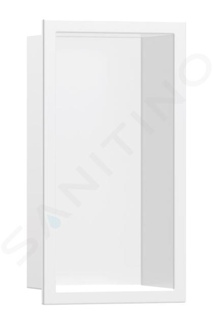 Hansgrohe XtraStoris Original - Wnęka ścienna z ramką, 30x15x7 cm, biały mat 56092700