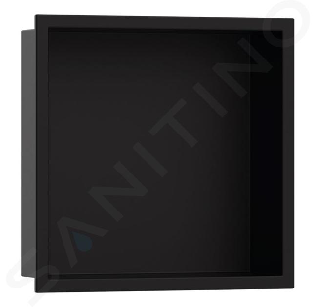 Hansgrohe XtraStoris Original - Výklenek do stěny s rámem, 30x30x7 cm, matná černá 56093670