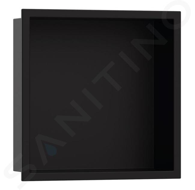 Hansgrohe XtraStoris Original - Poliță de perete cu ramă, 300x300x70 mm, negru mat 56093670