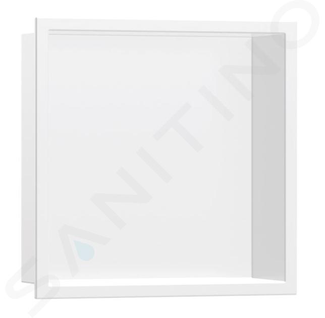 Hansgrohe XtraStoris Original - Hornacina de pared con marco, 300x300x70 mm, blanco mate 56093700