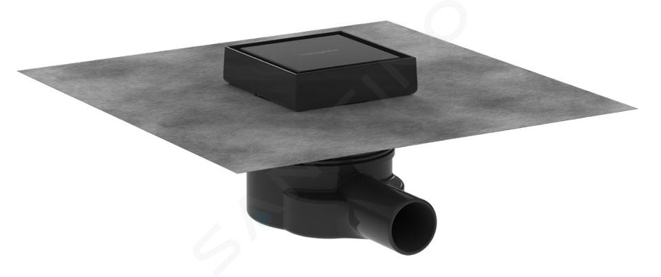 Hansgrohe RainDrain Point - Bonde de sol, 10x10 cm, noir mat 56247670