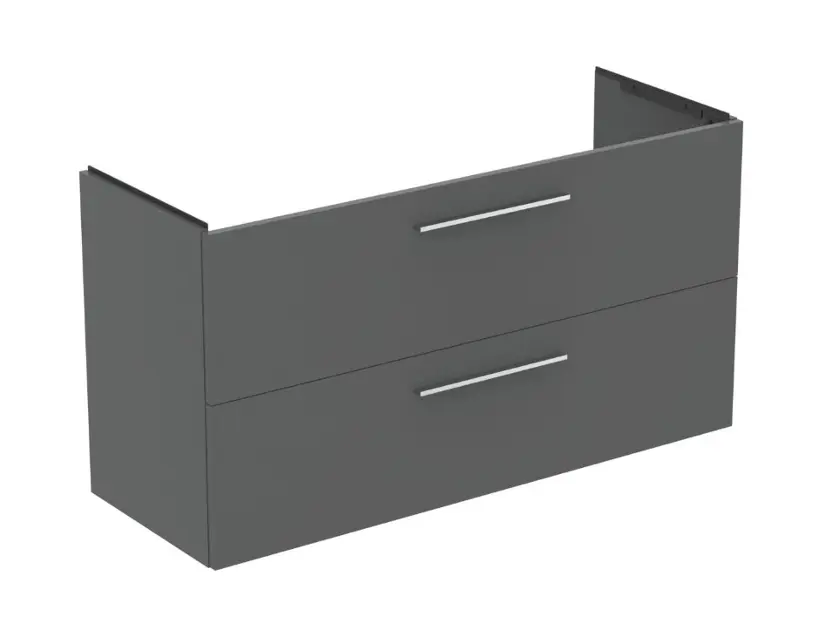Levně Ideal Standard i.Life A - Umyvadlová skříňka, 120x44x63 cm, 2 zásuvky, šedý matný křemen T5258NG