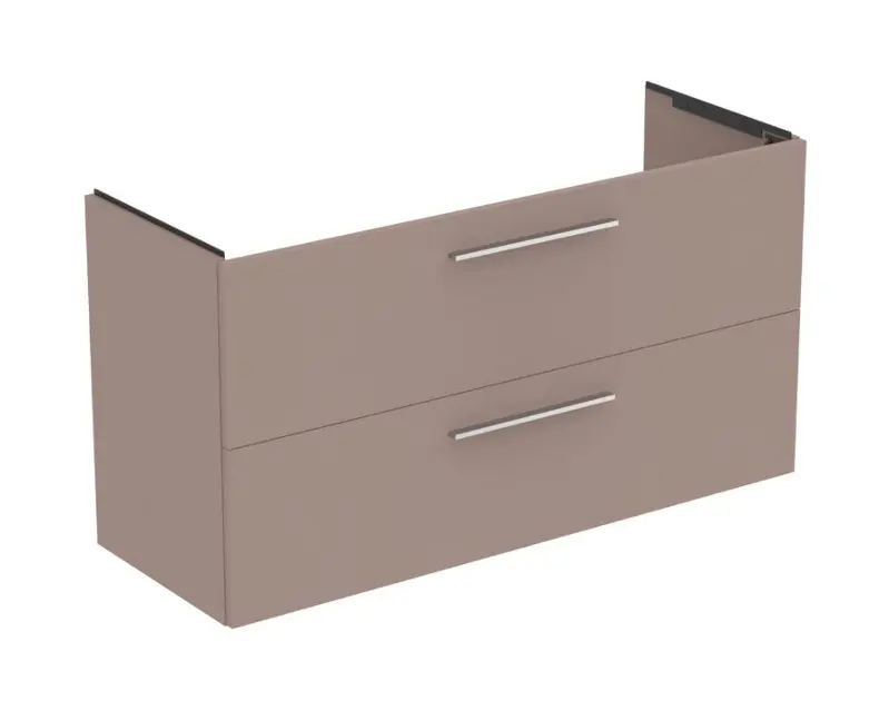 Levně Ideal Standard i.Life A - Umyvadlová skříňka, 120x44x63 cm, 2 zásuvky, matná béžová T5258NH