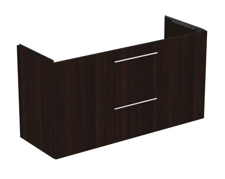 Levně Ideal Standard i.Life A - Umyvadlová skříňka, 120x44x63 cm, 2 zásuvky, kávový dub T5258NW