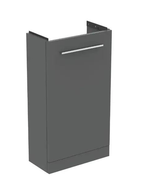 Levně Ideal Standard i.Life S - Umyvadlová skříňka, 41x74x21 cm, 1 dvířka, šedý matný křemen T5005NG