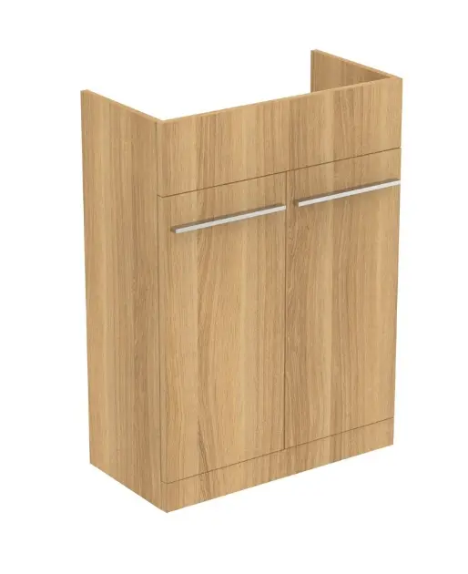 Levně Ideal Standard i.Life A - Umyvadlová skříňka, 60x30x84 cm, 2 dvířka, přírodní dub T5262NX