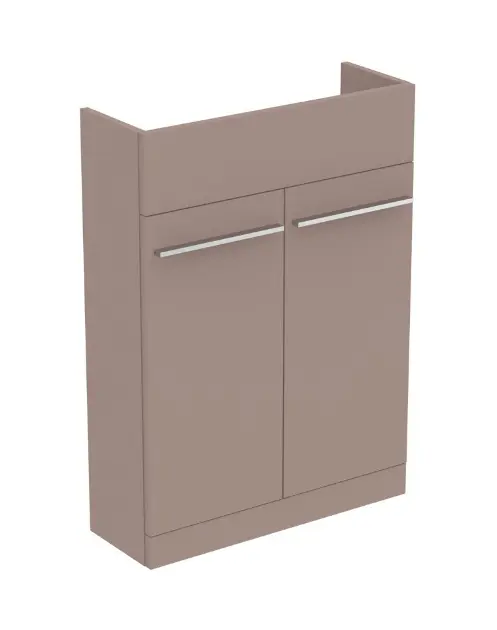 Levně Ideal Standard i.Life S - Umyvadlová skříňka, 60x21x83 cm, 2 dvířka, matná béžová T5298NH