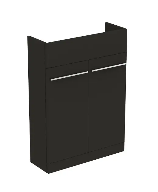 Levně Ideal Standard i.Life S - Umyvadlová skříňka, 60x21x83 cm, 2 dvířka, uhlově matná šedá T5298NV