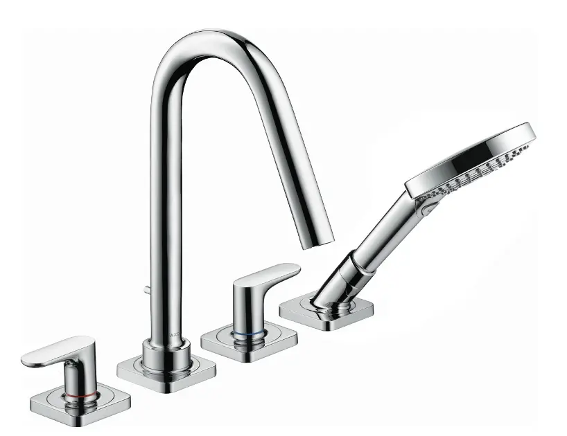 Levně Axor Citterio M - Vanová baterie 4-otvorová na sokl, chrom 34454000
