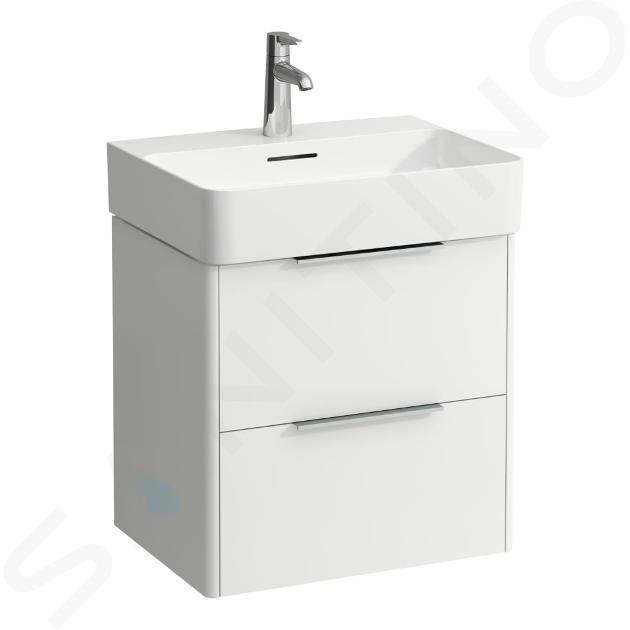 Laufen Base - Mobile da lavabo, 52x53x39 cm, 2 cassetti, bianco opaco H4021921102601