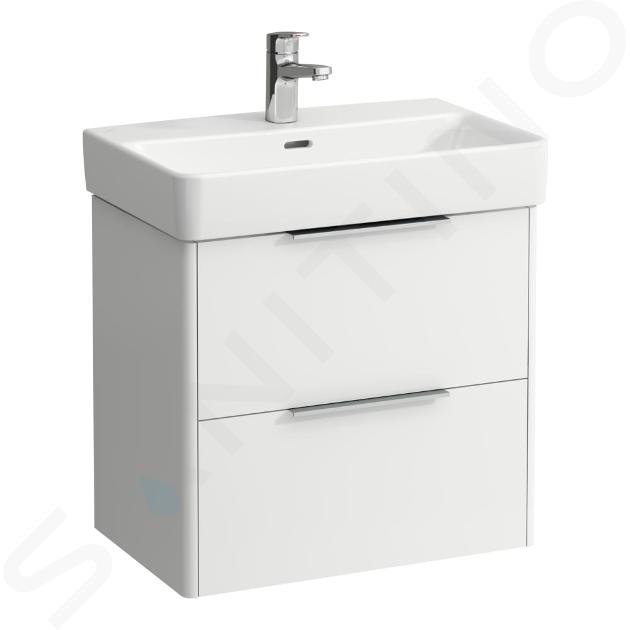 Laufen Base - Meuble-lavabo, 52x57x36 cm, 2 tiroirs, blanc mat H4022121102601