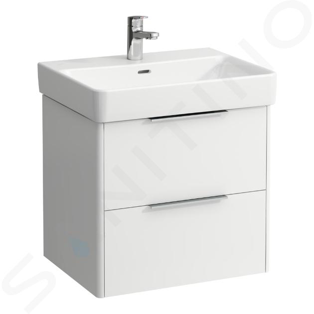 Laufen Base - Meuble-lavabo, 52x57x44 cm, 2 tiroirs, blanc mat H4022321102601