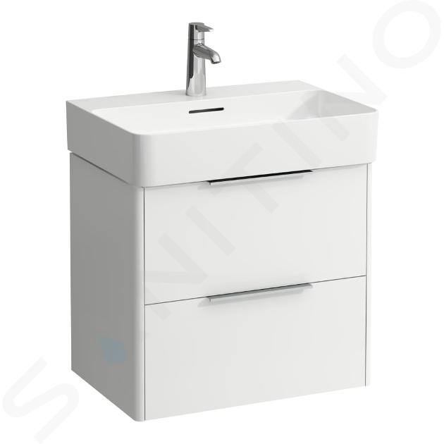 Laufen Base - Mueble para lavabo, 52x58x39 cm, 2 cajones, blanco mate H4022521102601