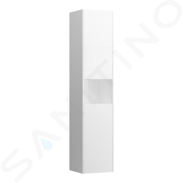 Laufen Base - Armadietto alto 17x4x3 cm, 2 ante, cardini a dx, bianco opaco H4027021102601