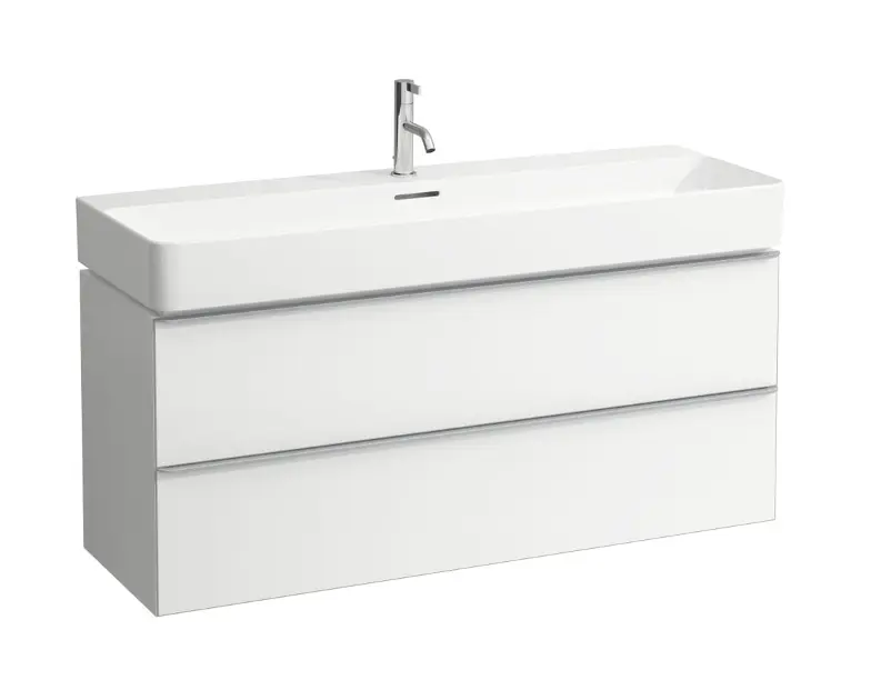 Laufen Space - Meuble lavabo, 119x41x52 cm, 2 tiroirs, blanc H4102221601001