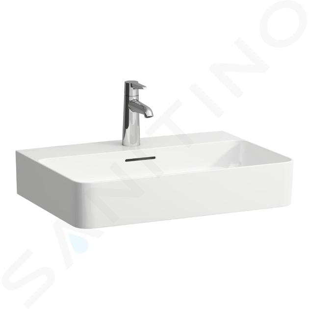 Laufen VAL - Lavabo, 60x42 cm, avec trop-plein, trou pour robinet, blanc H8102830001041