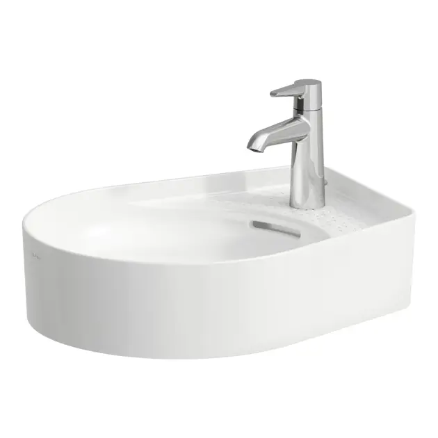 Laufen VAL - Lavabo 50x40 cm, con troppopieno e foro per miscelatore, bianco H8122810001041